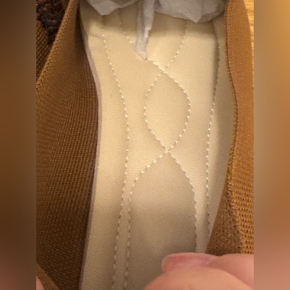 Women’s Square-Round Toe Canvas Stretch Knit Cheetah Brown Flats Loafers SZ 8.5 - Picture 9 of 11